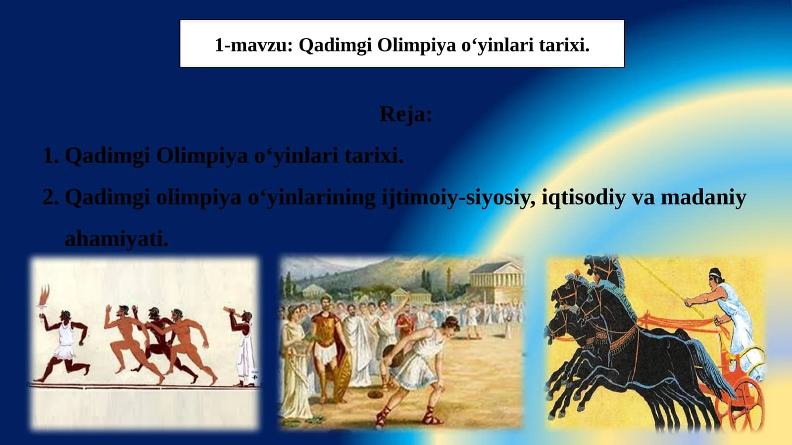 Qadimgi Olimpiya o‘yinlari tarixi