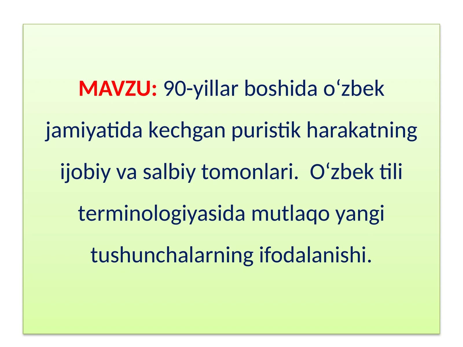 Soz yaratish fanining metodlari