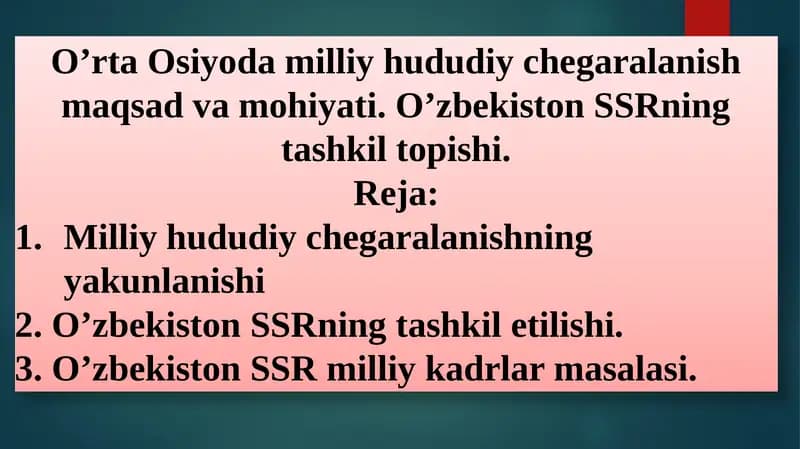 O’zbekiston SSRning tashkiltopishi
