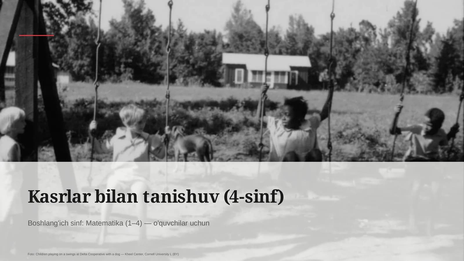 Kasrlar bilan tanishuv (4-sinf)