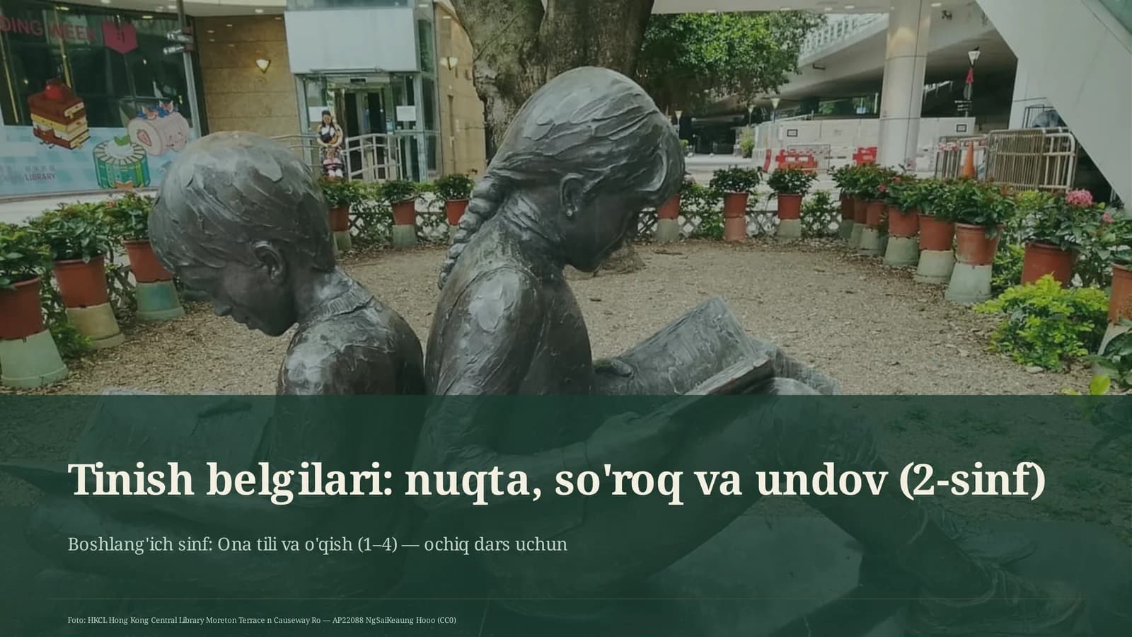 Tinish belgilari: nuqta, so'roq va undov (2-sinf)