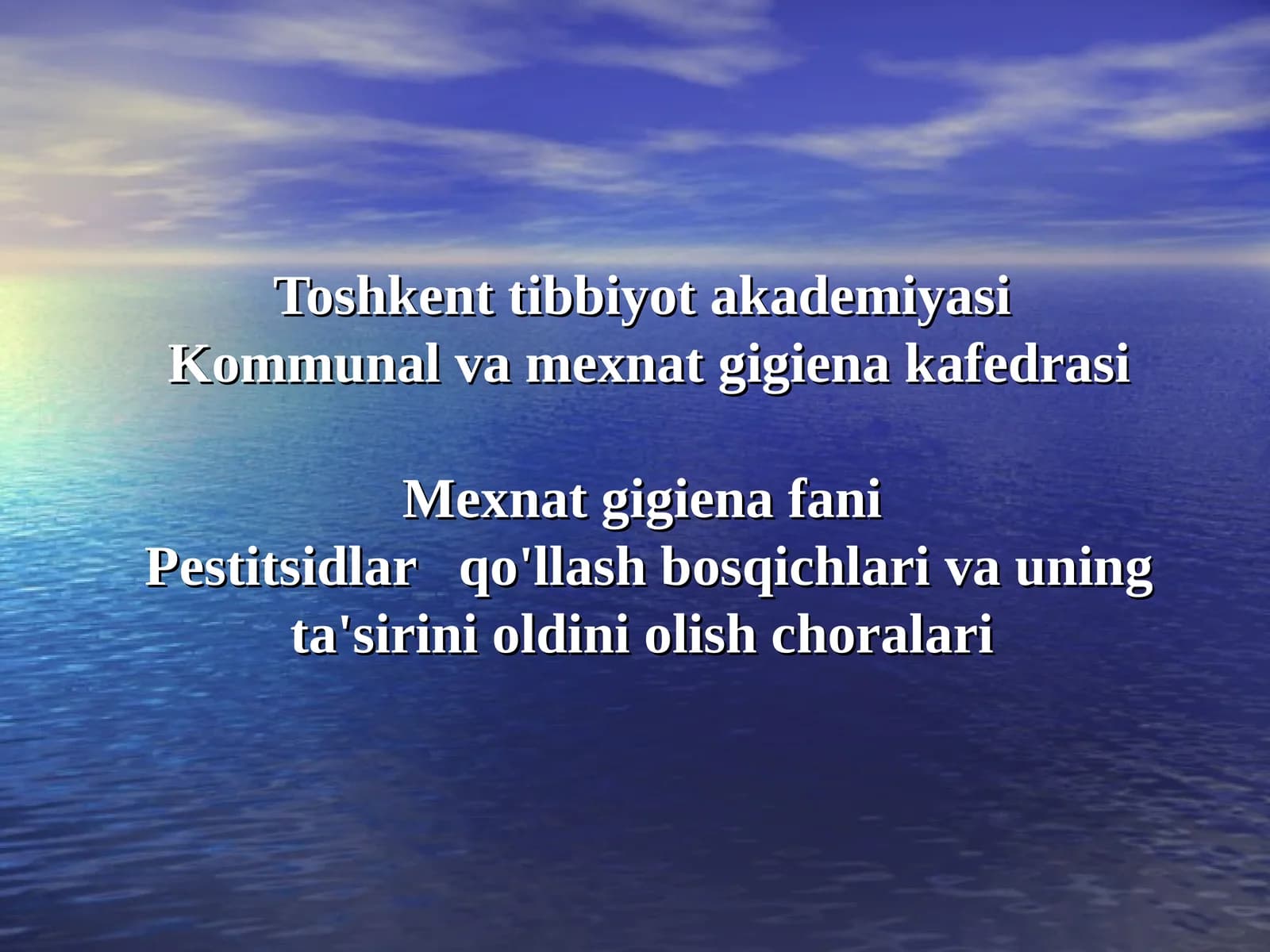 Pestitsidlar qo'llash bosqichlari va uning ta'sirini oldini olish choralari