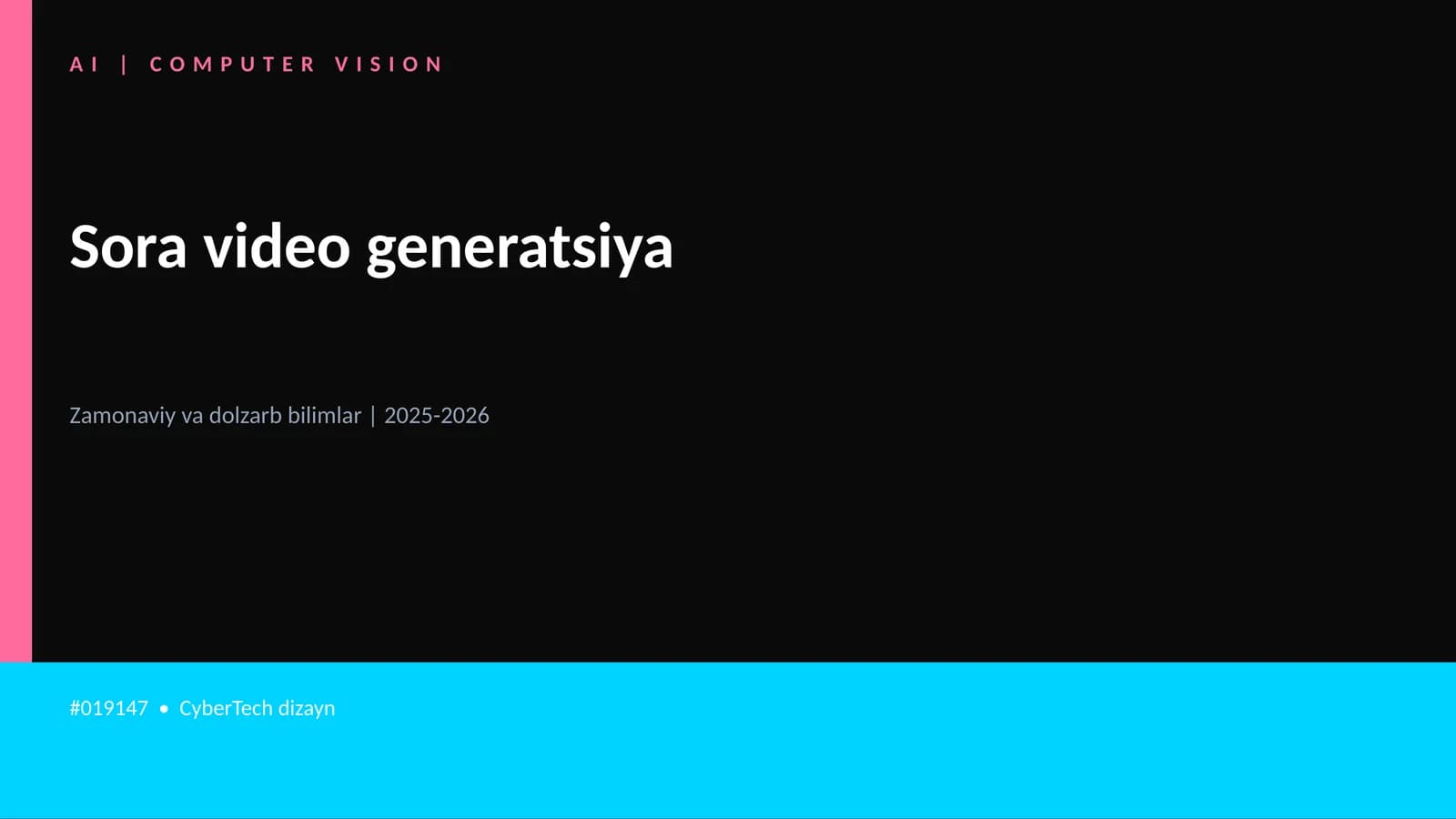 Sora video generatsiya