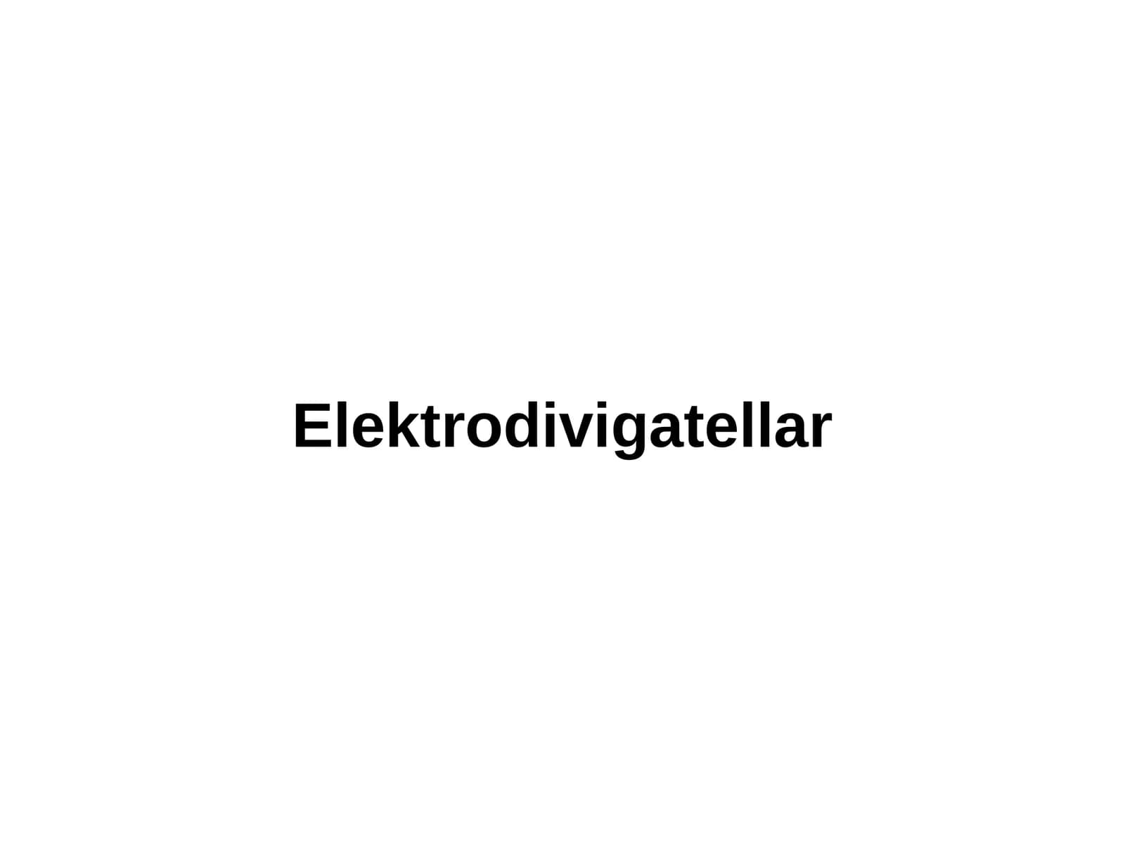 Elektrodivigatellar