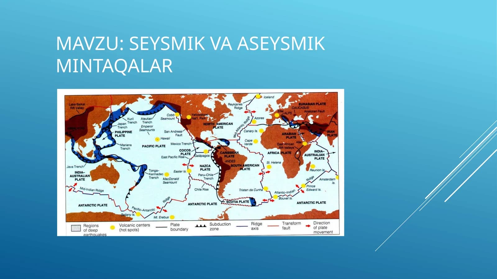 Seysmik va aseysmik mintaqa