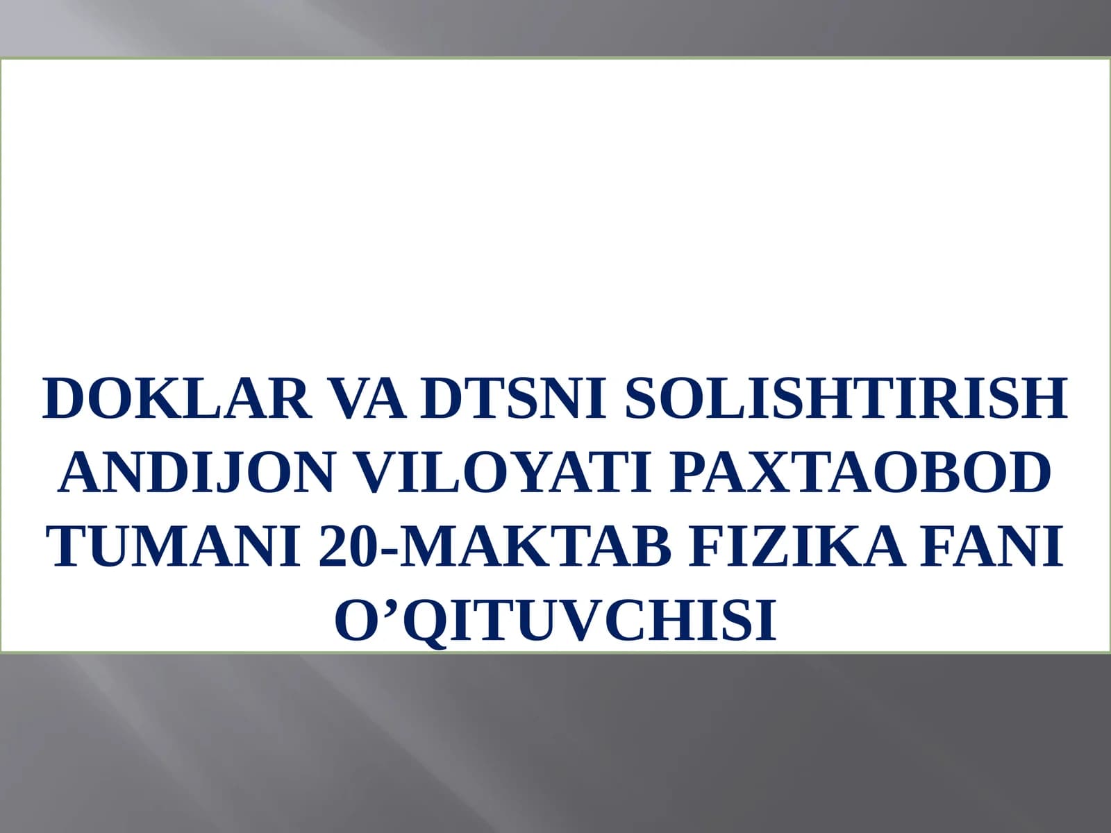 Davlatta’lim standarti
