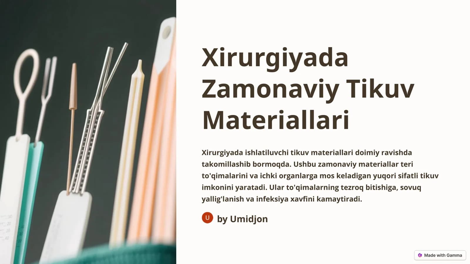 Tikuv Materiallarining Turli Xillari va Xossalari