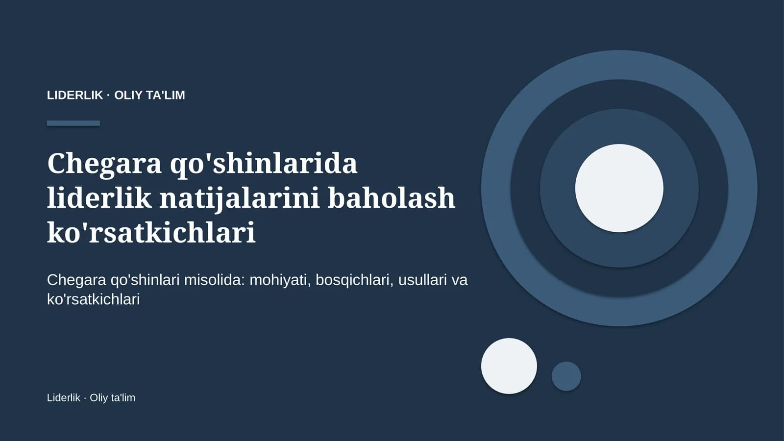 chegara qo'shinlarida liderlik natijalarini baholash ko'rsatkichlari 1848