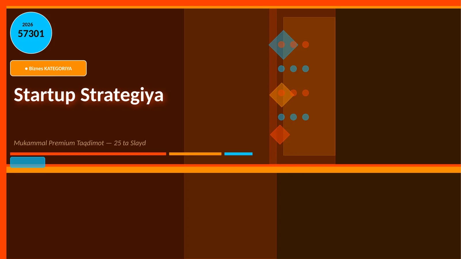 Startup Strategiya Mukammal Premium Taqdimot