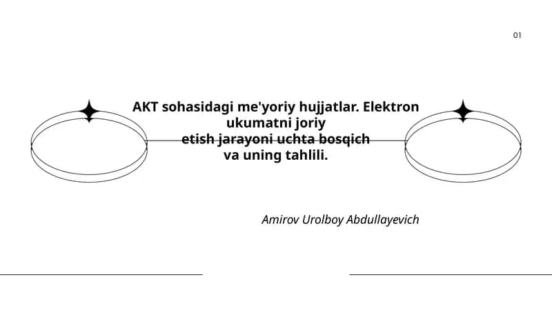 AKT sohasidagi me'yoriy hujjatlar va ularning ahamiyati