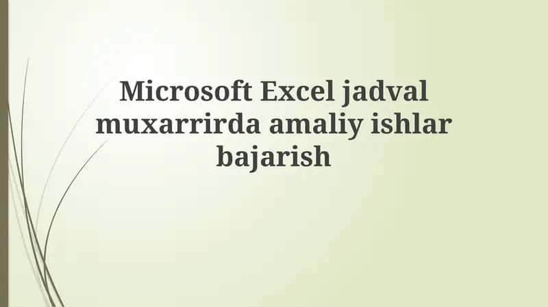 Microsoft Exceljadvalmuxarrir