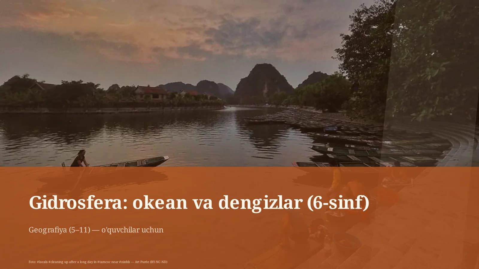 Gidrosfera: okean va dengizlar (6-sinf)