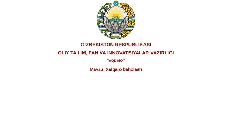 Xalqarobaholash