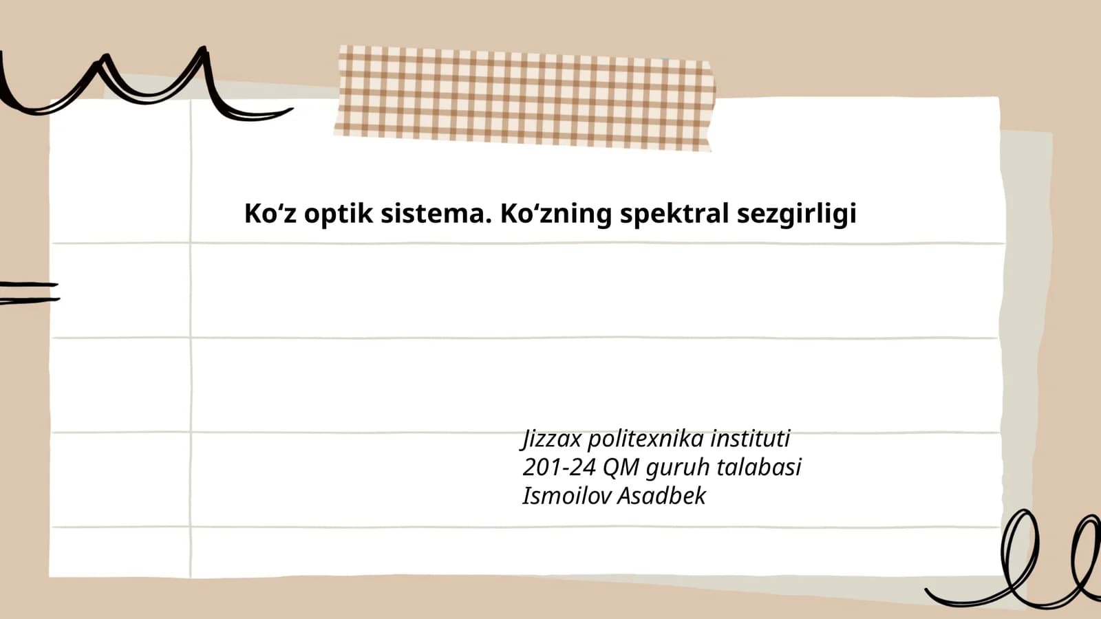 Koʻz optik sistema. Koʻzning spektral sezgirligi