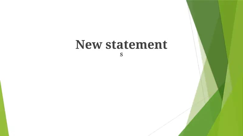 Statement