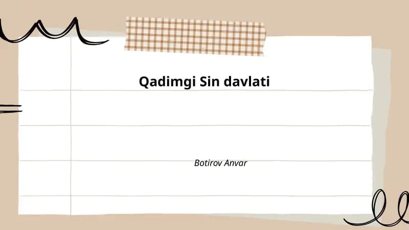Qadimgi Sin davlati