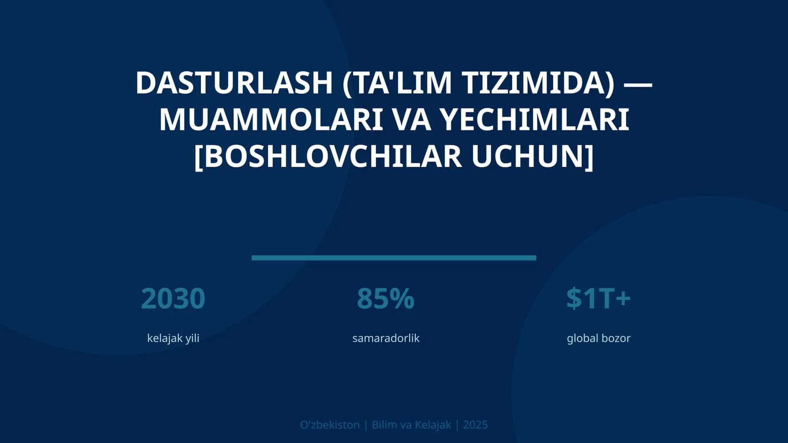 Dasturlash (ta'lim tizimida) — muammolari va yechimlari [boshlovchilar uchun]