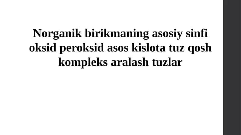 Organik birikmalar