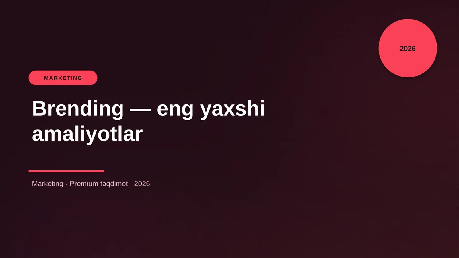 Brending — eng yaxshi amaliyotlar