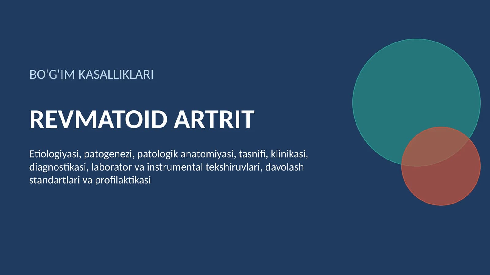 BO'G'IM KASALLIKLARI