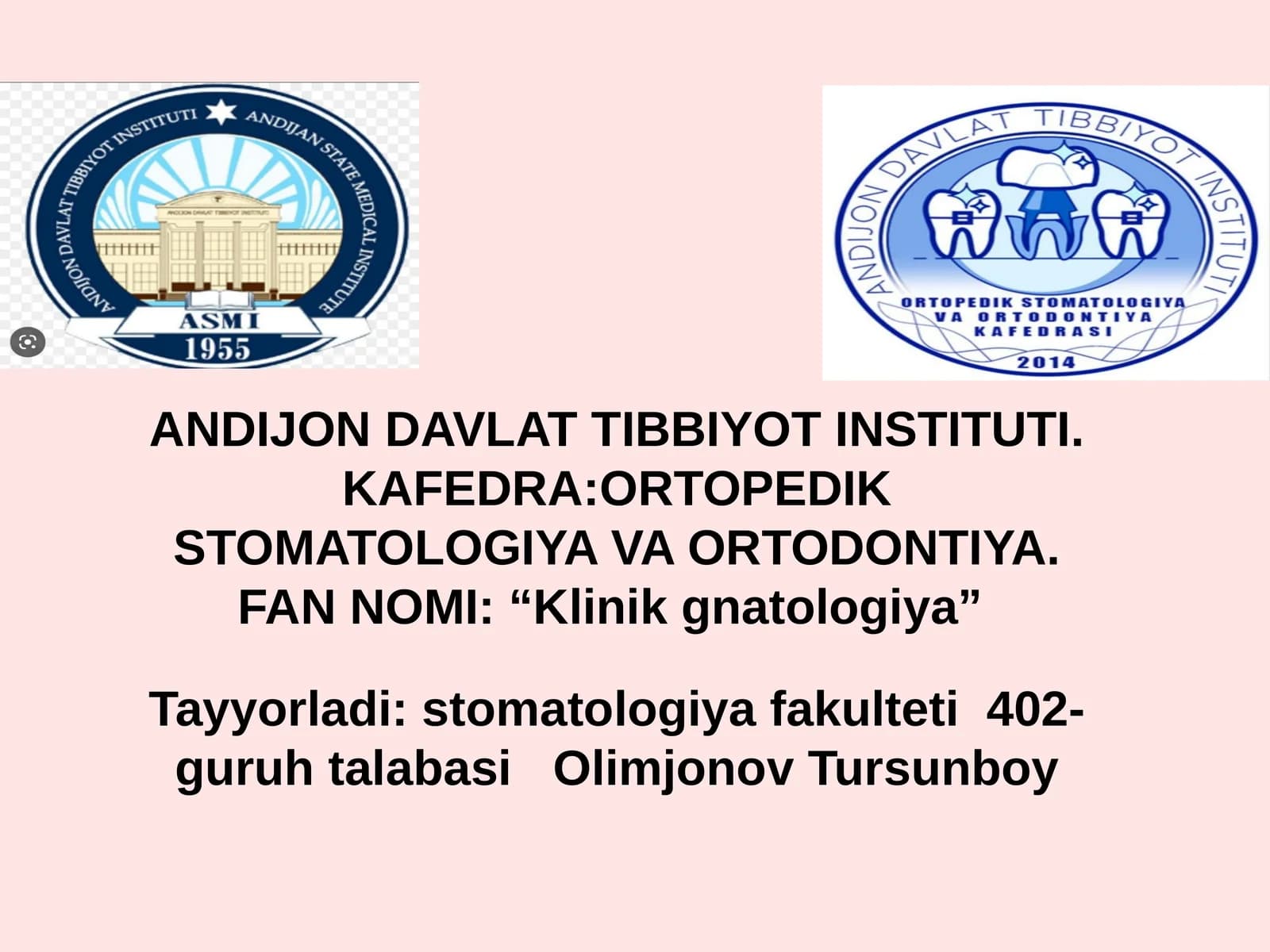 CHPJBning rentgenologik tekshirish usullari.