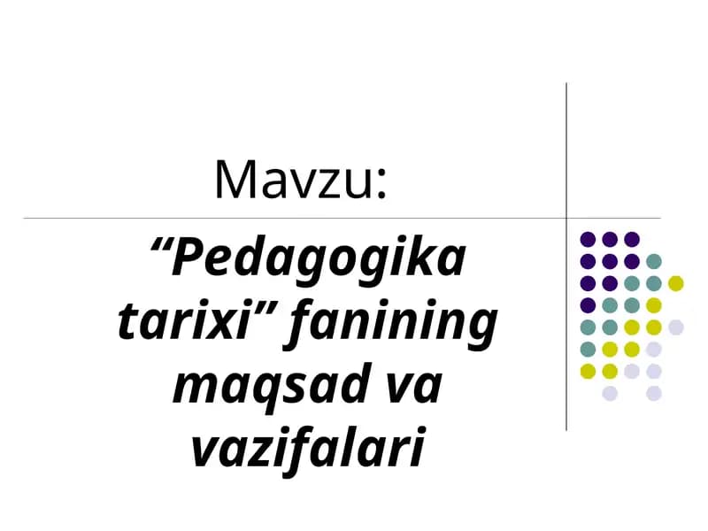 Pedagogika tarixi