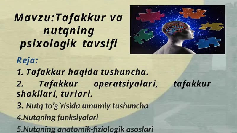 Tafakkur va nutqning psixologik  tavsifi4