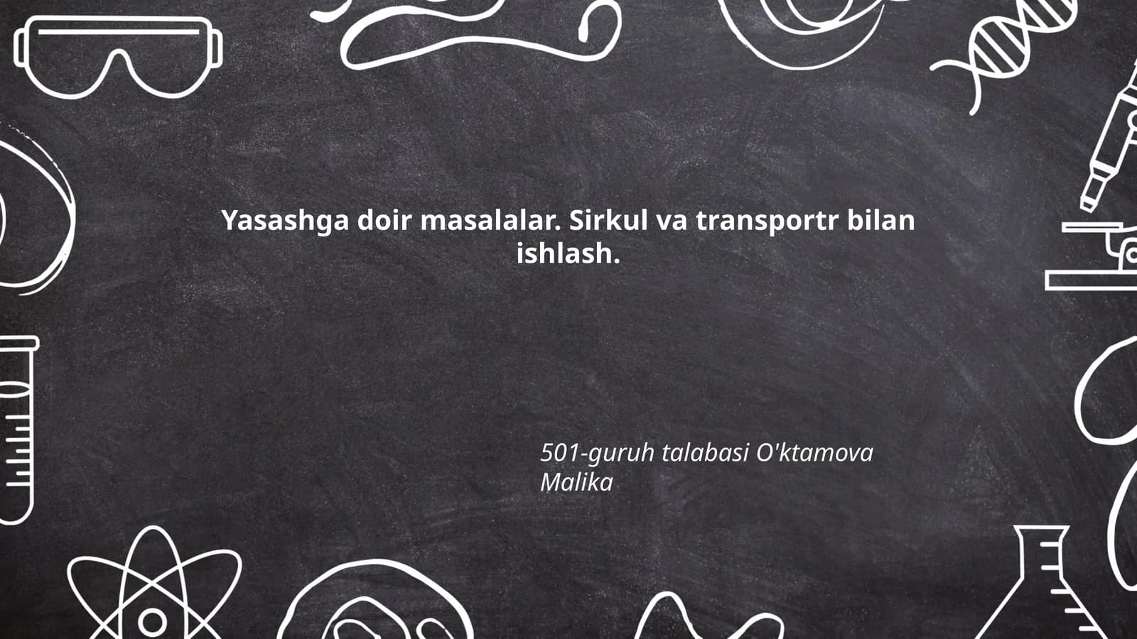 Yasashga doir masalalar. Sirkul va transportr bilan ishlash