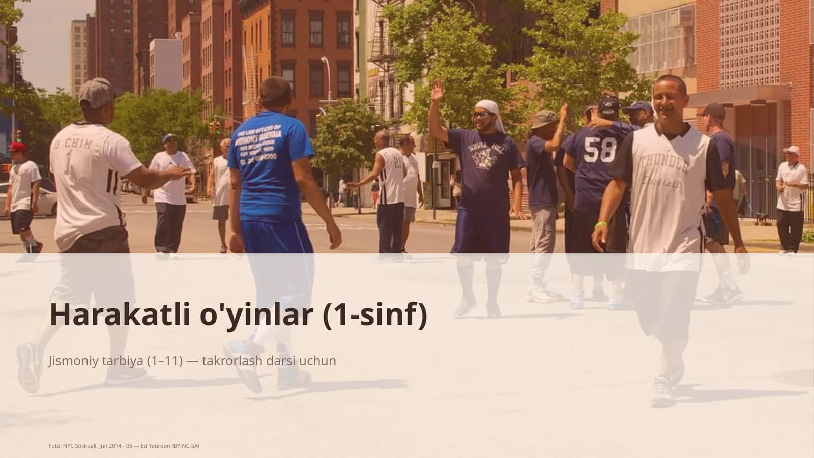 Harakatli o'yinlar (1-sinf)