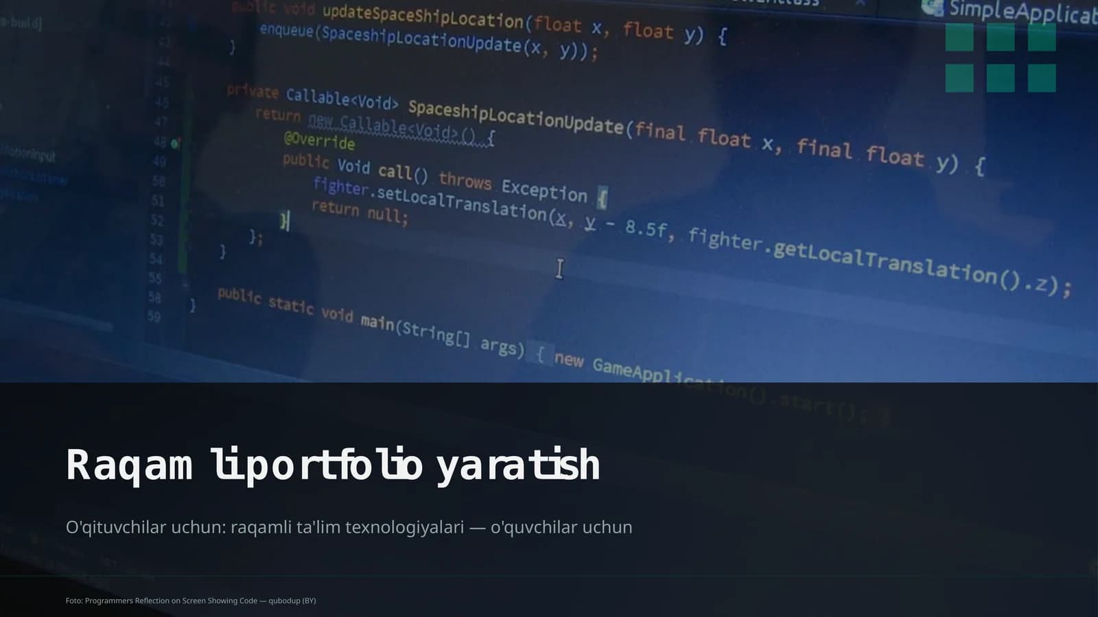 Raqamli portfolio yaratish