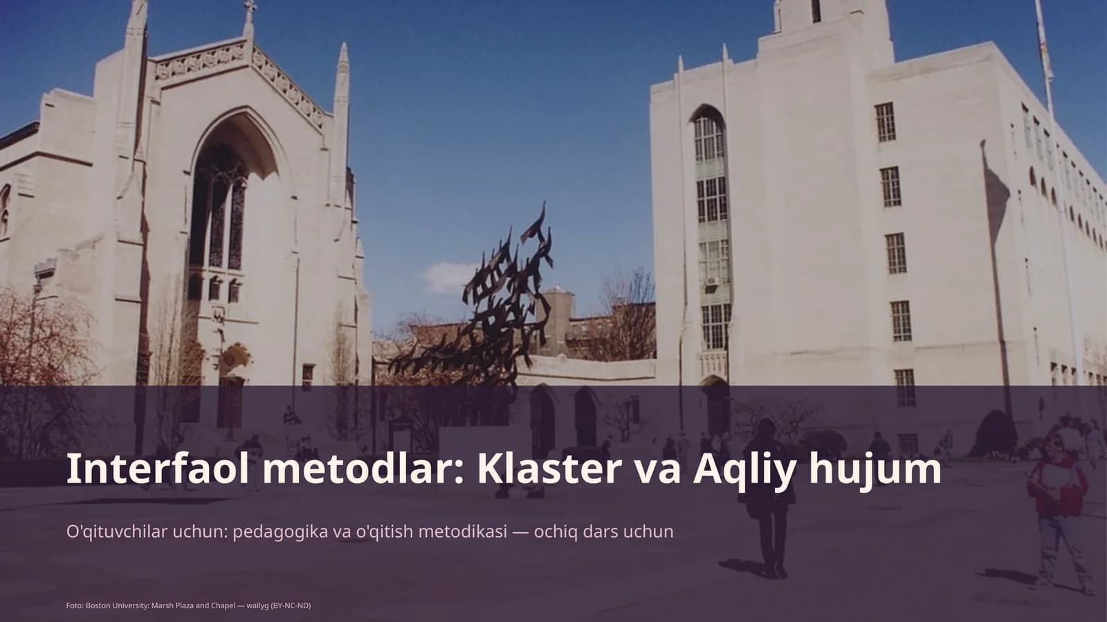 Interfaol metodlar: Klaster va Aqliy hujum