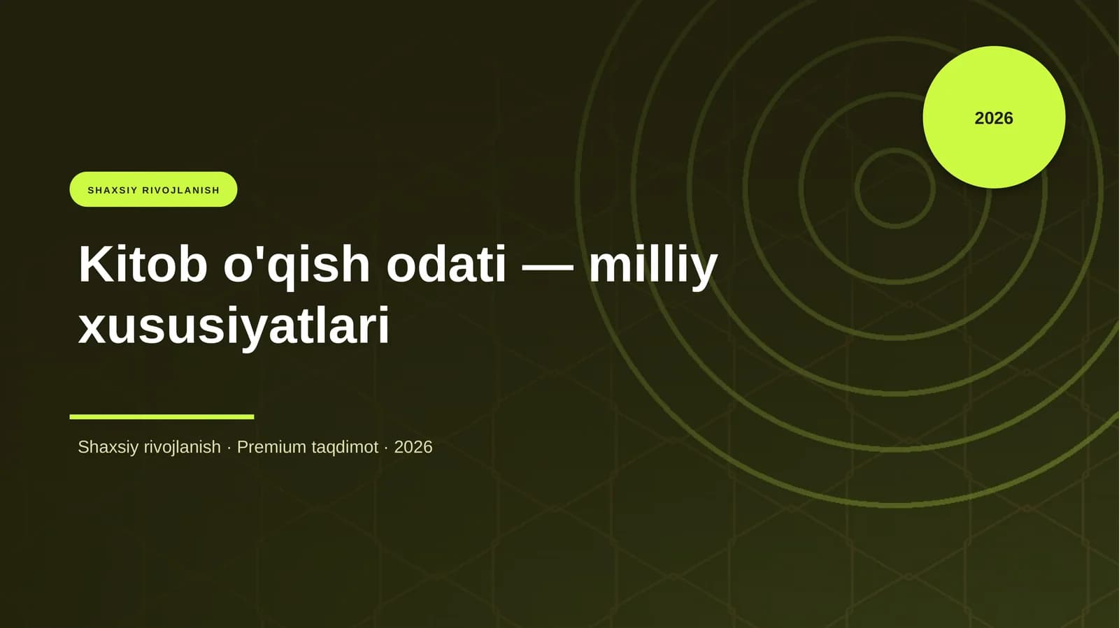Kitob o'qish odati — milliy xususiyatlari