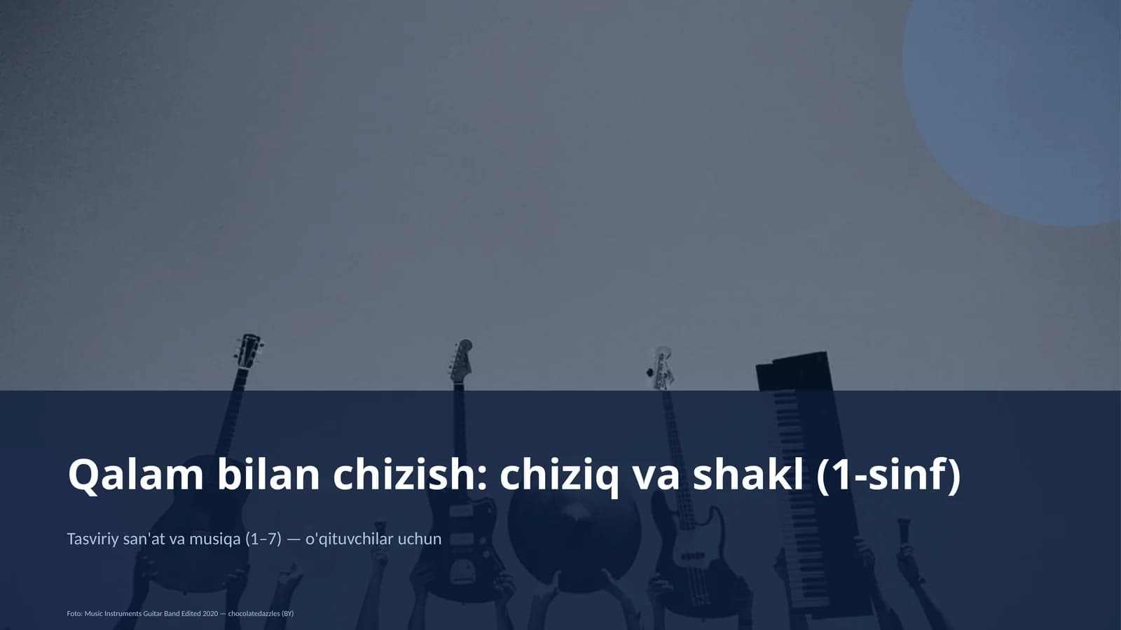 Qalam bilan chizish: chiziq va shakl (1-sinf)