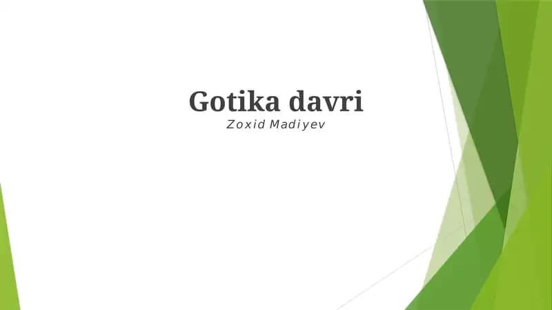 Gotika davri