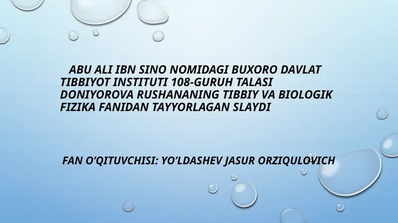 Fizika darsidagi xatoliklar