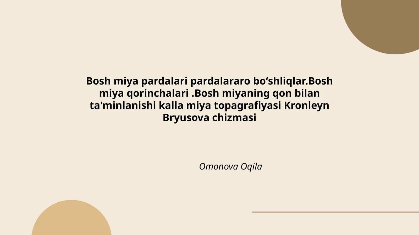 Kronleyn Bryusova chizmasi