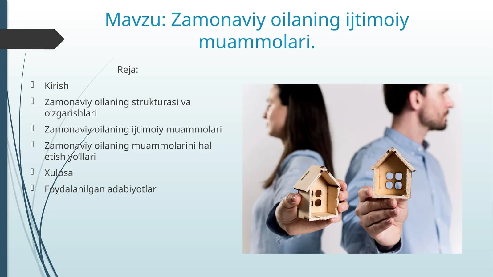 Zamonaviy oilaning ijtimoiy muammolari
