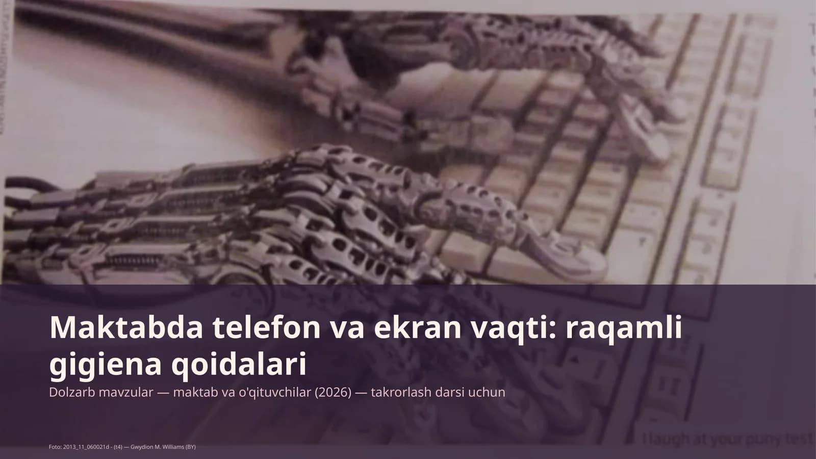 Dolzarb mavzular — maktab va o'qituvchilar (2026) — takrorlash darsi uchun
