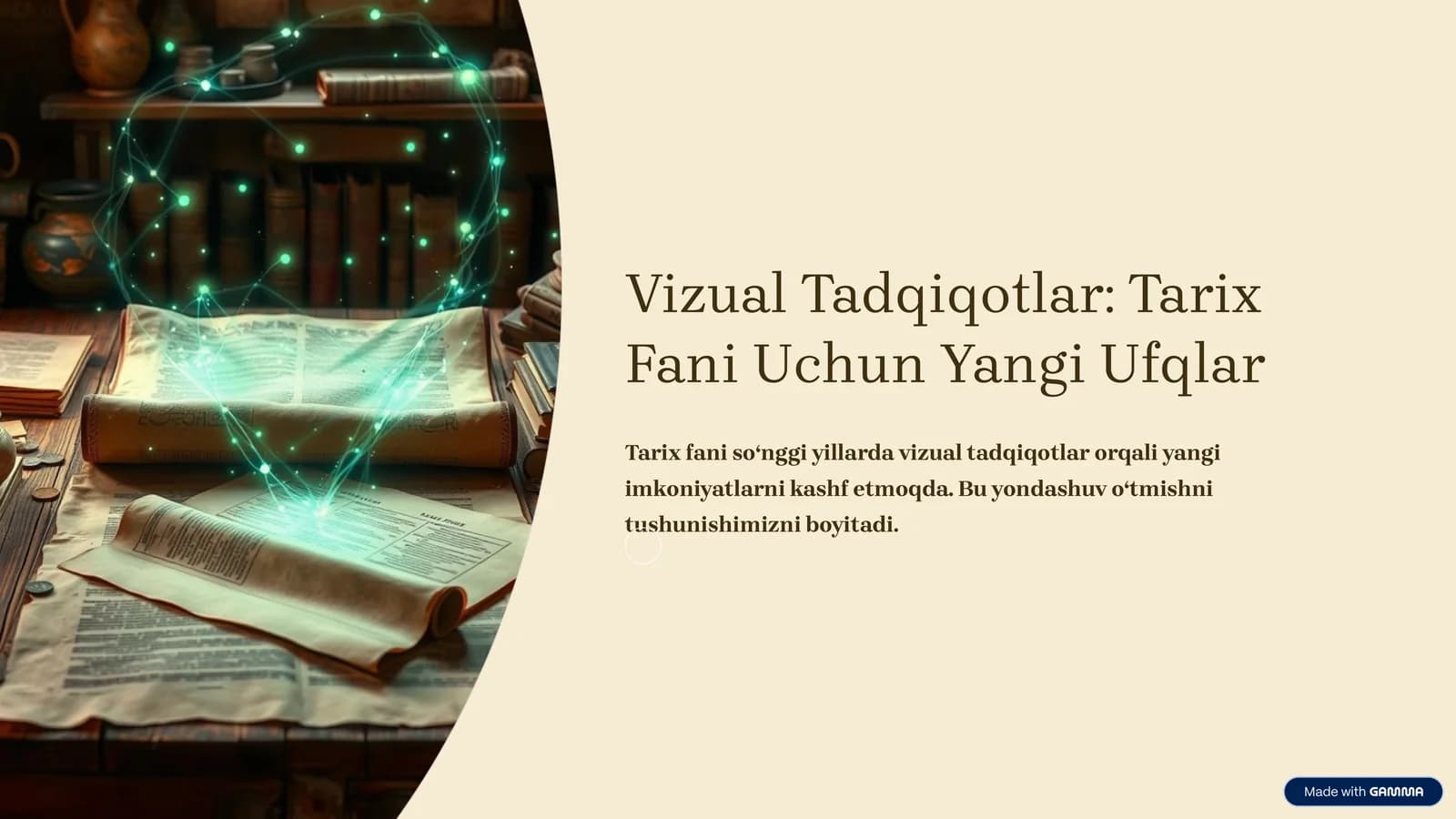 Vizual Tadqiqotlar: Tarix Fani Uchun Yangi Ufqlar