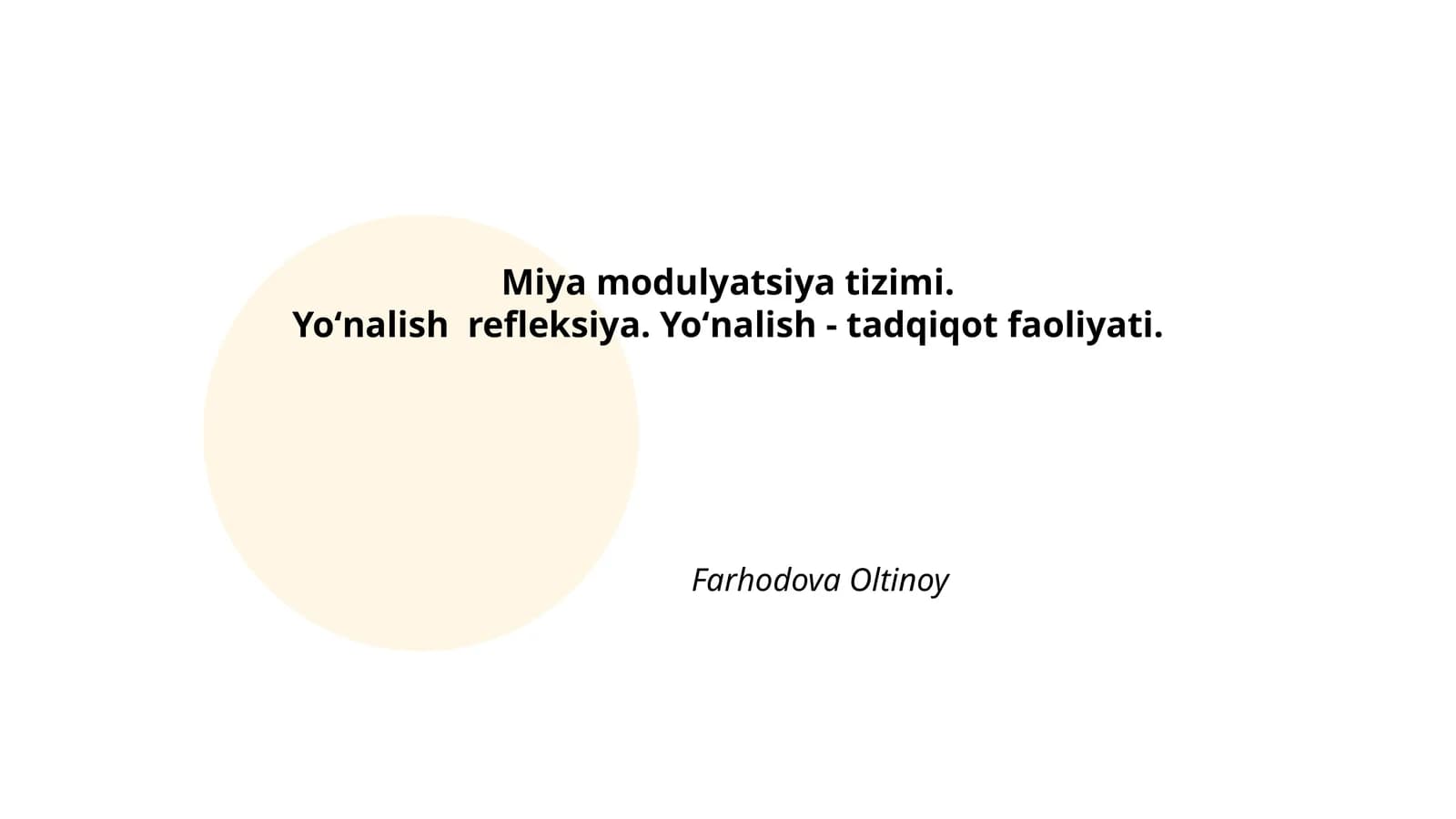 Miya modulyatsiya tizimi