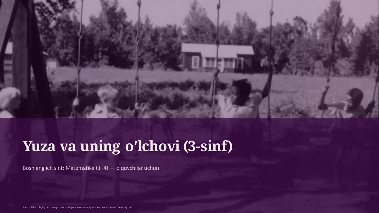 Yuza va uning o'lchovi (3-sinf)