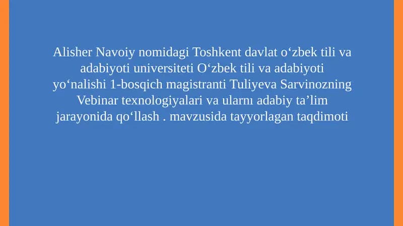 Zamonaviy Texnologiyalar va Ta'lim Jarayonidagi Roli