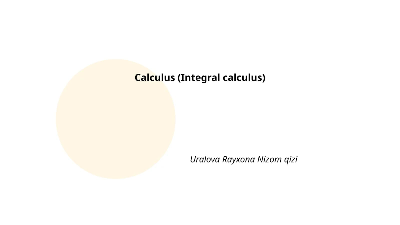 Integral tartibli ikki integrallar