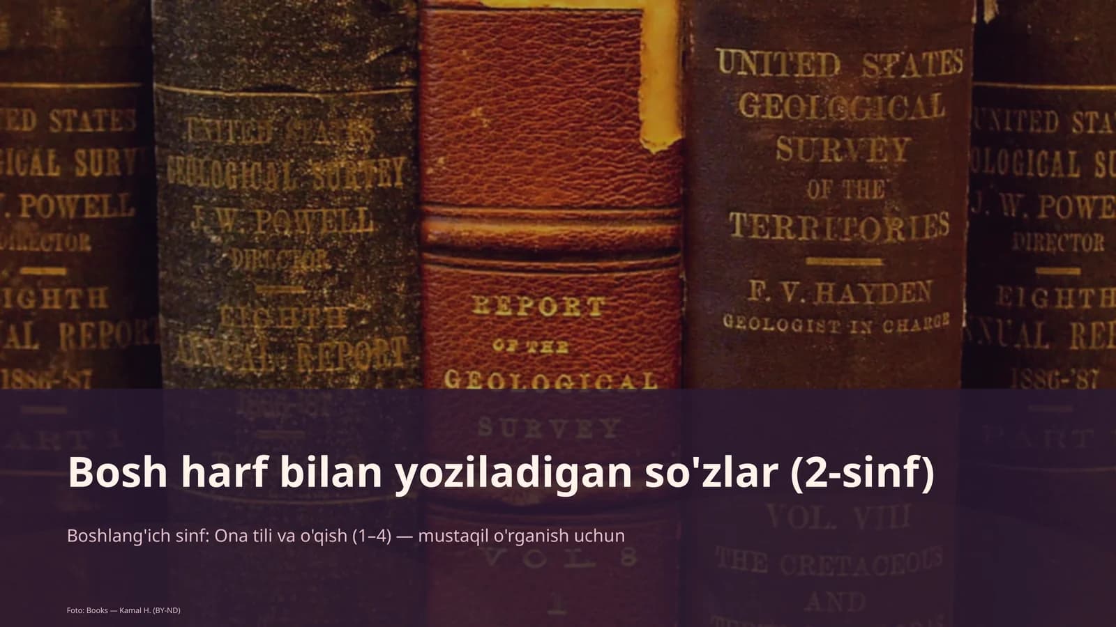Bosh harf bilan yoziladigan so'zlar (2-sinf)