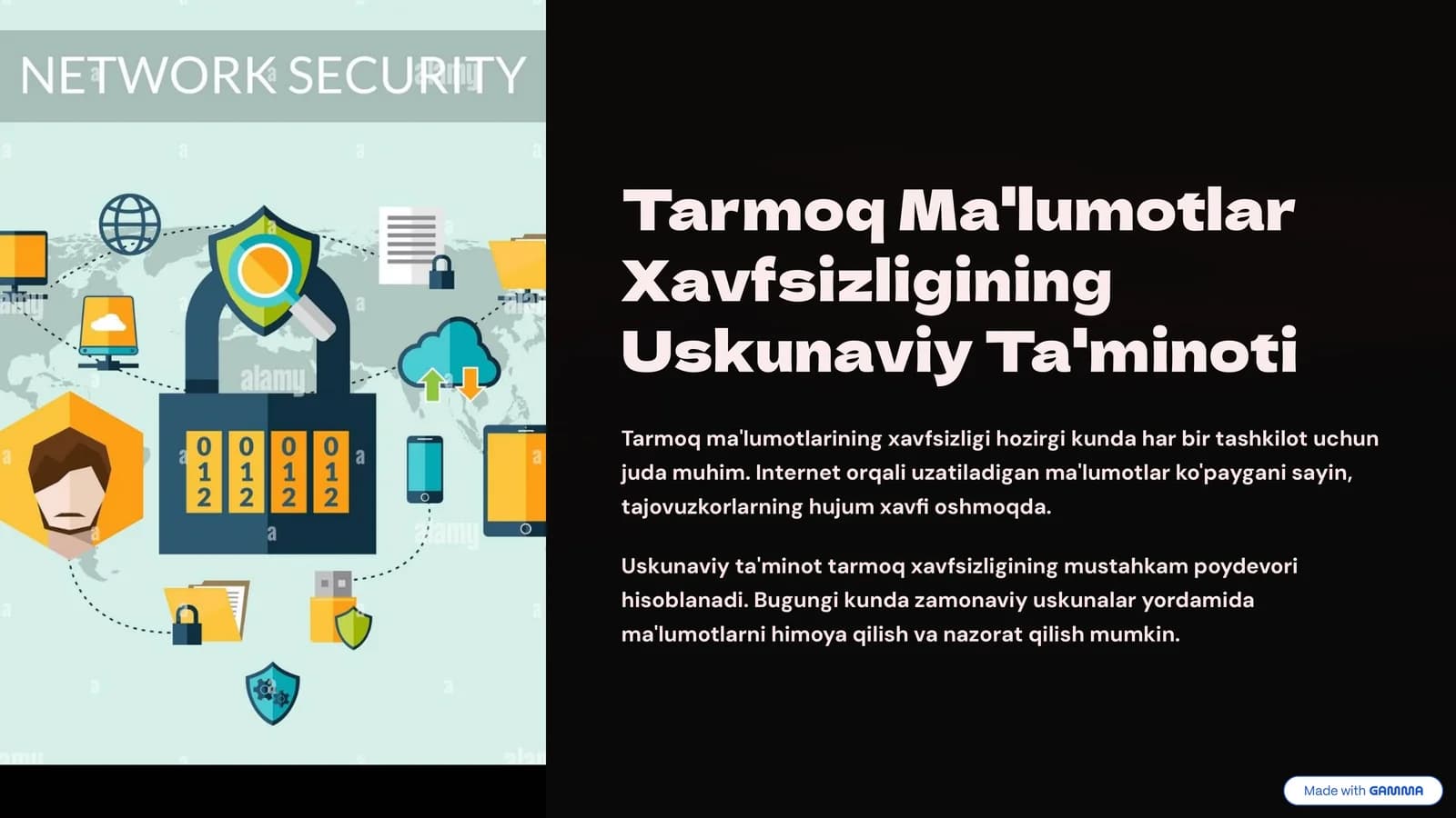 Tarmoq Ma'lumotlar Xavfsizligining Uskunaviy Ta'minoti