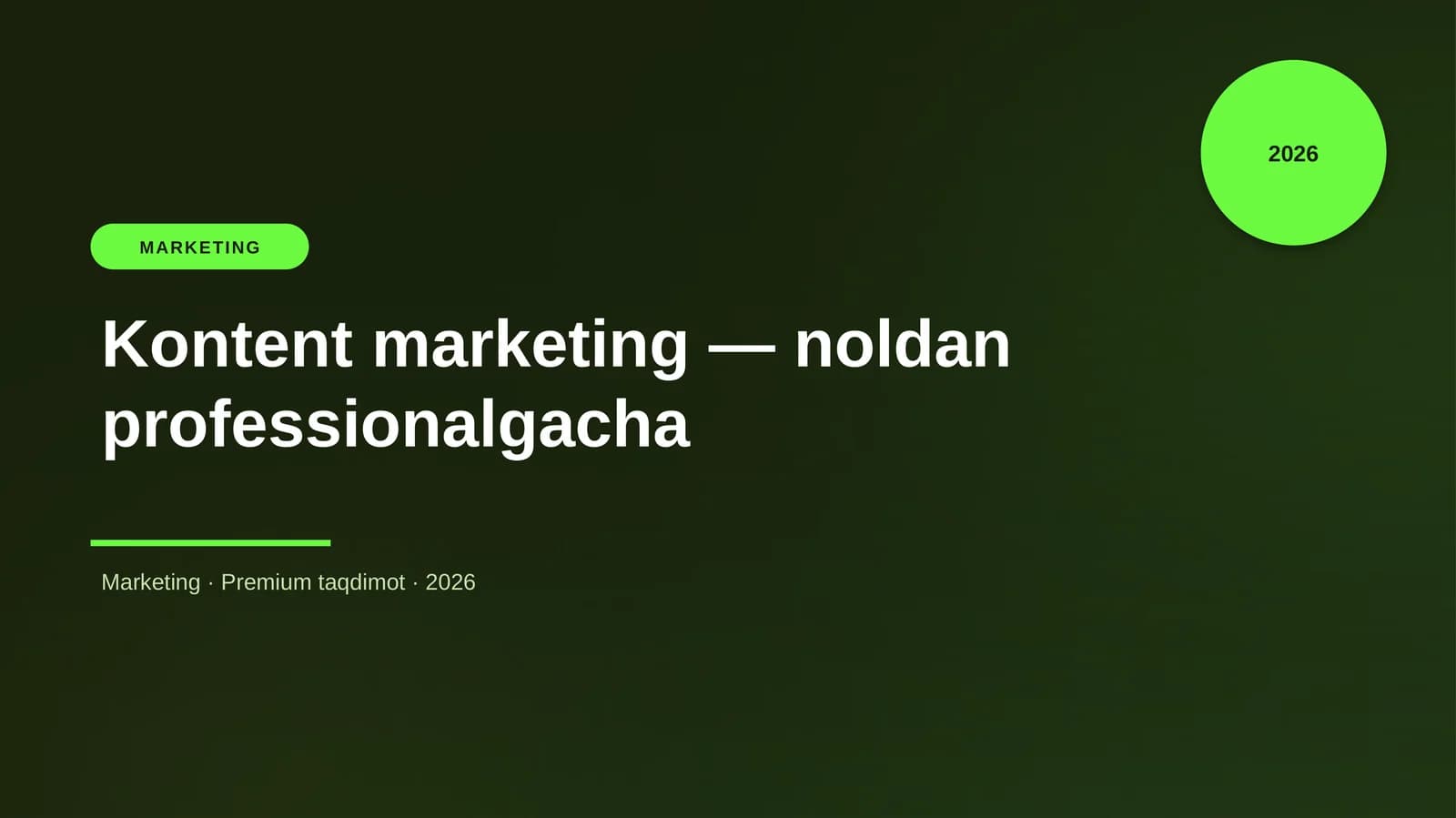 Kontent marketing — noldan professionalgacha