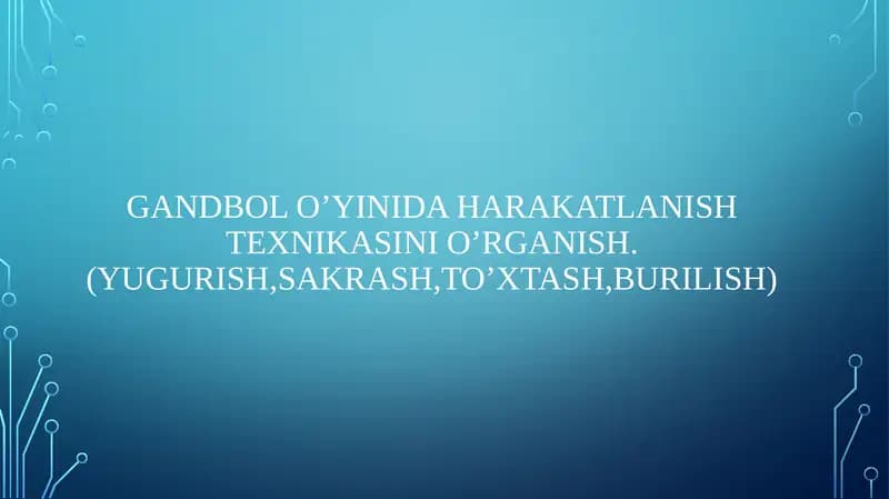 Gandbol o’yini