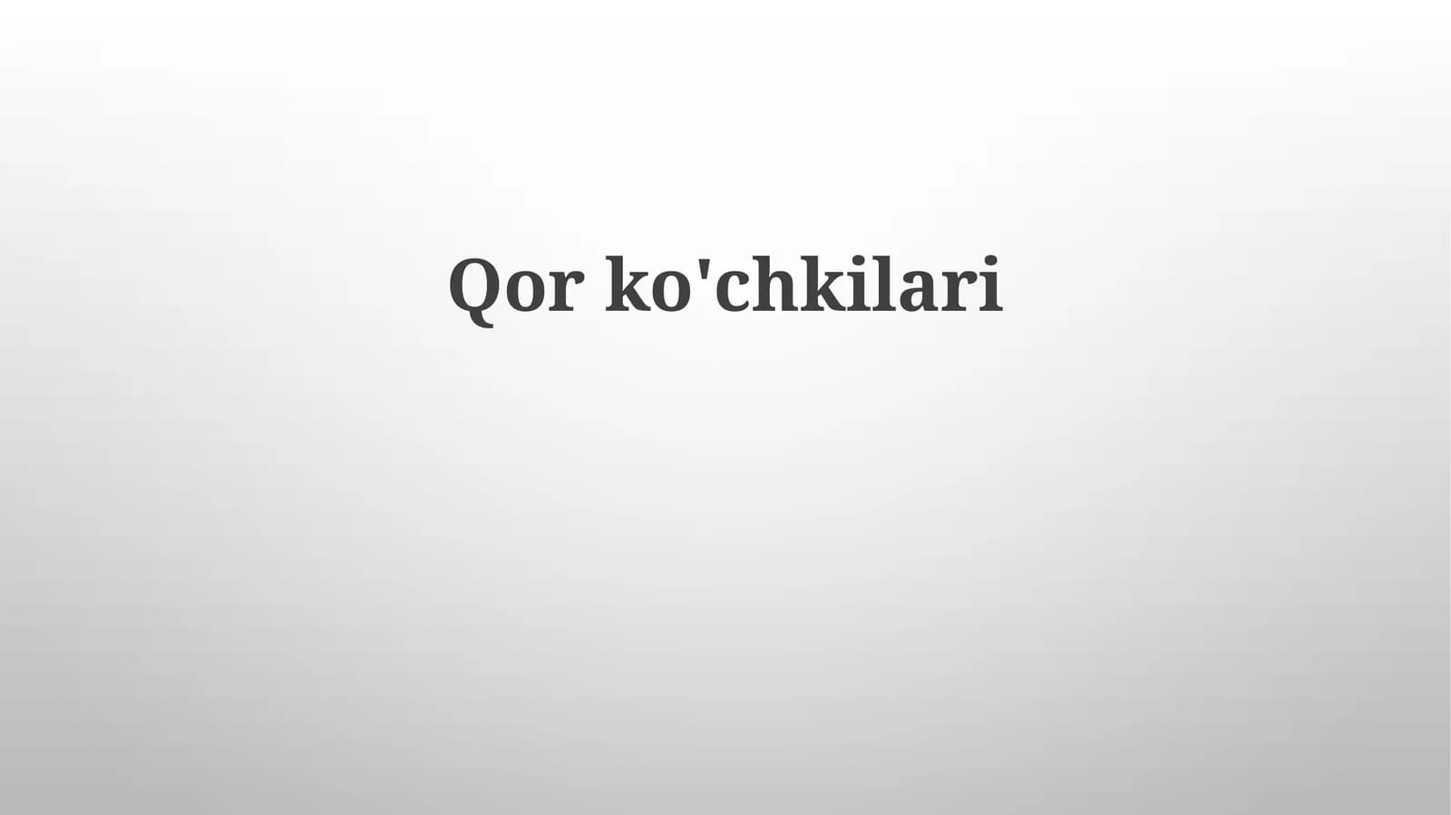Qor ko'chkilari