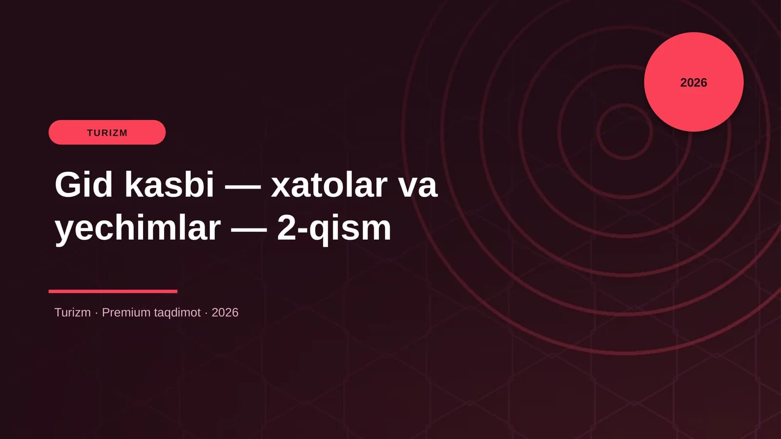Gid kasbi — xatolar va yechimlar — 2-qism