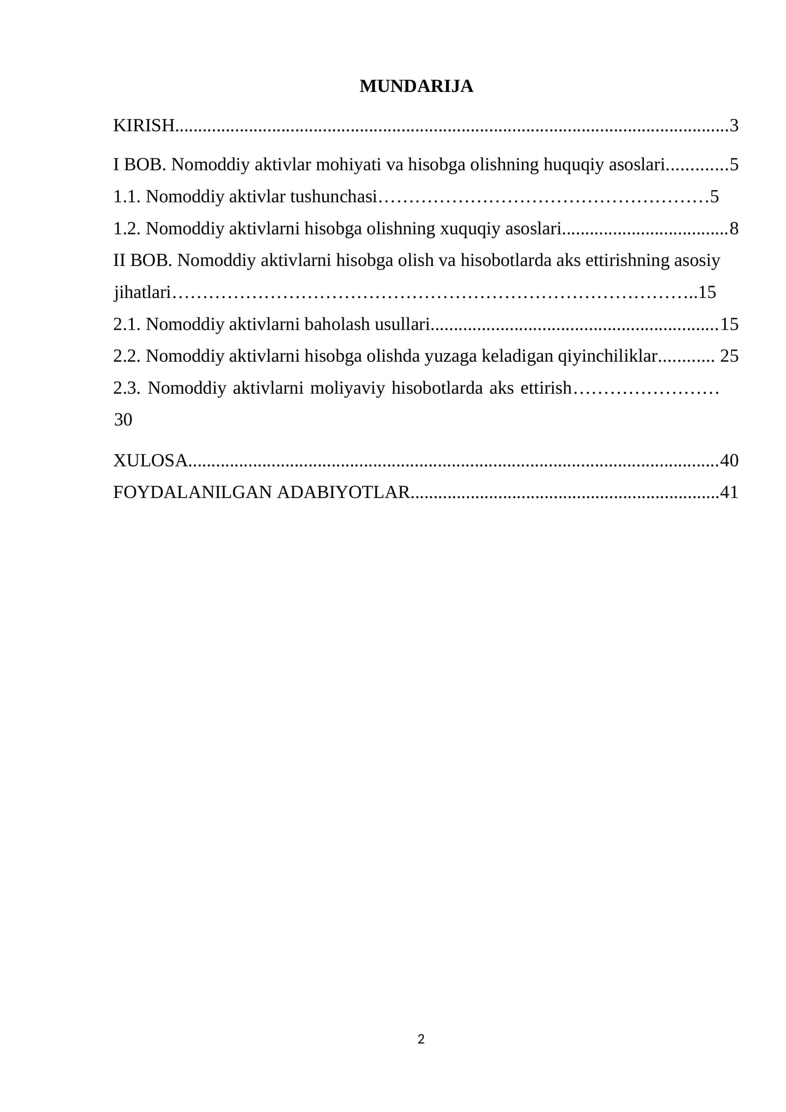 Sanoat korxonalarida nomoddiy aktivlarni hisobga olish usullari